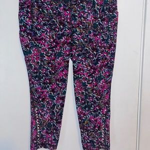 Lululemon Base Pace High-Rise Running Tights Lined Legging Floral Electric Multi